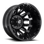 20X8.25 FUEL D673 BLITZ WITH 8X200 BOLT PATTERN - GLOSS BLACK MILLED