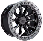 TIS OFF-ROAD 556BA WHEELS 5X5.0(127) - BLACK WITH ANTHRACITE LIP RING