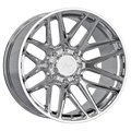 22X10 EVOK EV501 OFF-ROAD WHEELS - 8X6.5 BOLT PATTERN, -19 OFFSET - CHROME
