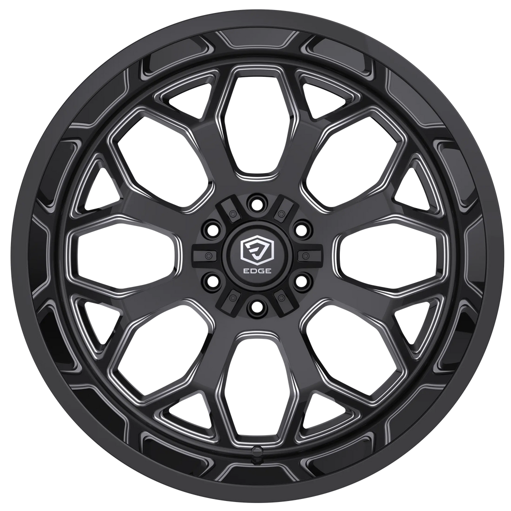 Edge Off Road 301BM 22x12 Cast Aluminum Wheel with -44 Offset and 5x5.00 / 5x5.50 Bolt Pattern