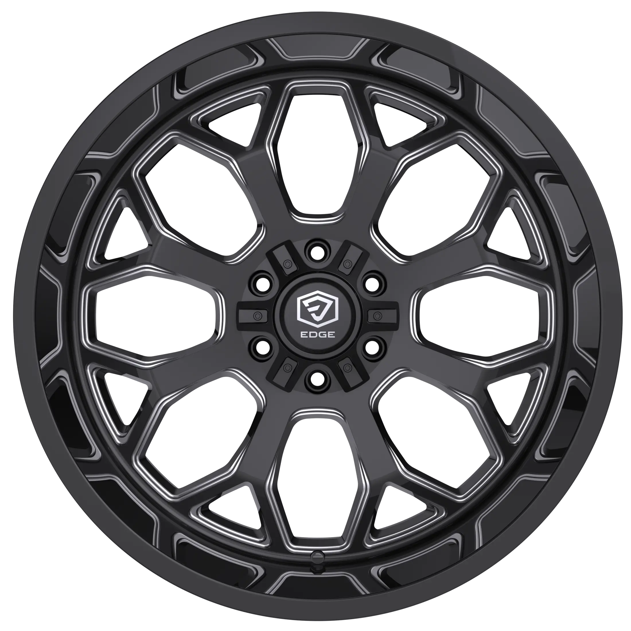 Edge Off Road 301BM 22x12 Cast Aluminum Wheel with -44 Offset and 5x5.00 / 5x5.50 Bolt Pattern