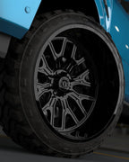 20X10 TIS 560B OFF-ROAD WHEELS - 8X6.5 WITH -25 OFFSET - GLOSS BLACK