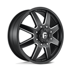 20X8.25 FUEL D538 MAVERICK WITH 8X200 BOLT PATTERN - MATTE BLACK MILLED
