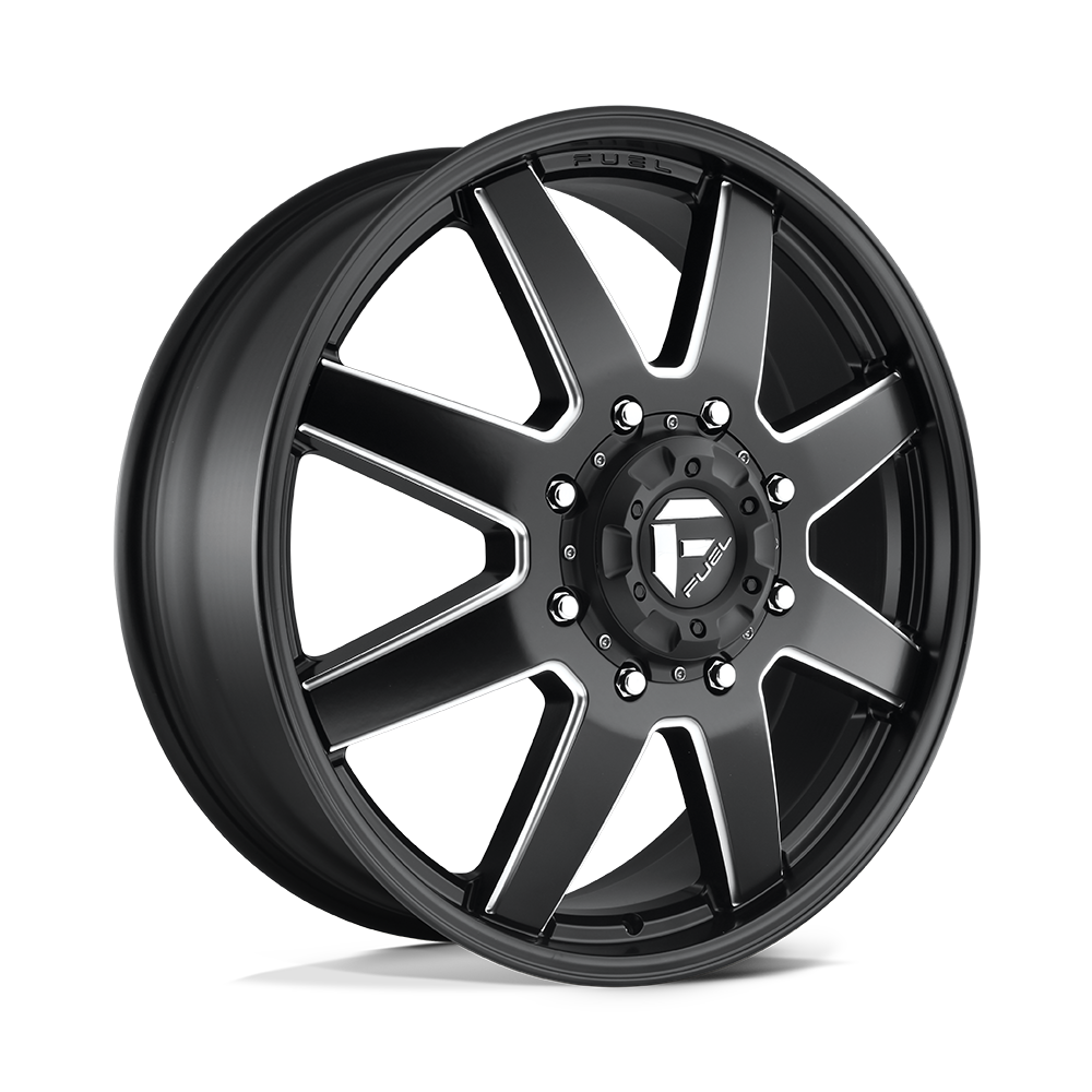 20X8.25 FUEL D538 MAVERICK WITH 8X200 BOLT PATTERN - MATTE BLACK MILLED