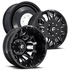 20X8.25 FUEL D673 BLITZ WITH 8X200 BOLT PATTERN - GLOSS BLACK MILLED