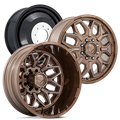 FUEL FLUX D876 DUALLY WHEELS 8X200 - PLATINUM BRONZE