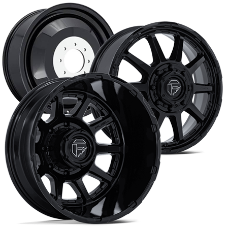 FUEL CIRCUIT D911 DUALLY WHEELS 8X200 - GLOSS BLACK