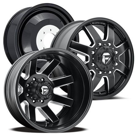 20X8.25 FUEL D538 MAVERICK WITH 8X200 BOLT PATTERN - MATTE BLACK MILLED