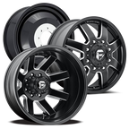 20X8.25 FUEL D538 MAVERICK WITH 8X200 BOLT PATTERN - MATTE BLACK MILLED
