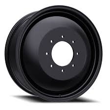 20X8.25 TIS 544B Inner Dually Wheels with +115mm Offset and 8X210 Bolt Pattern - Gloss Black