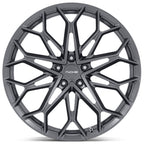 Niche 1PC NC600 MANTA 20X9 Satin Gunmetal Wheel with 5x120 Bolt Pattern and 67.06mm Center Bore