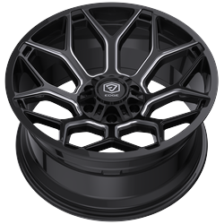 Edge Off Road 20x9 Cast Aluminum Wheel with 5x5.00 / 5x5.50 Bolt Pattern and +00 Offset