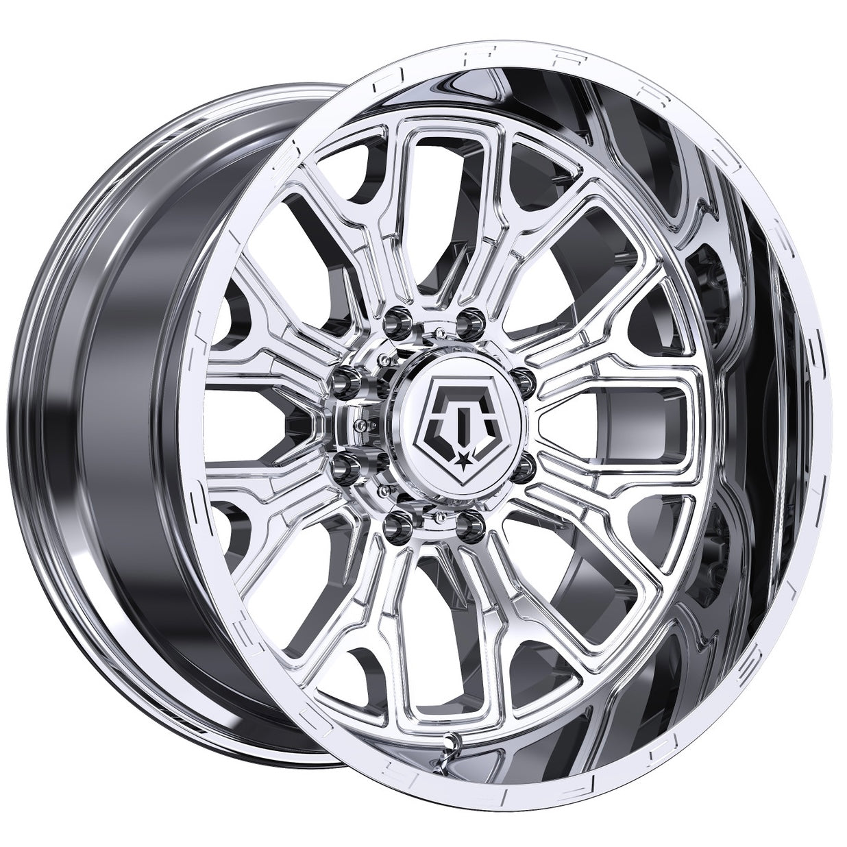 20X10 TIS 560C OFF-ROAD WHEELS - 8X6.5 WITH -25 OFFSET - CHROME
