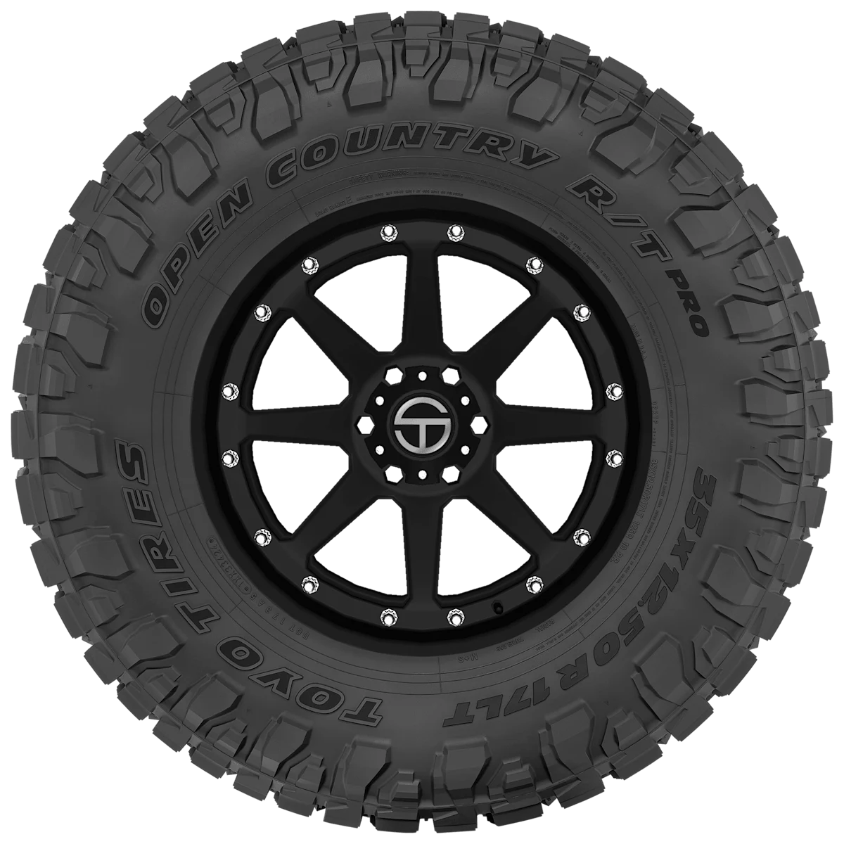 Toyo Open Country R/T Pro 38x13.50R20/10 Load Range E All-Terrain Tire with Black Wall Sidewall